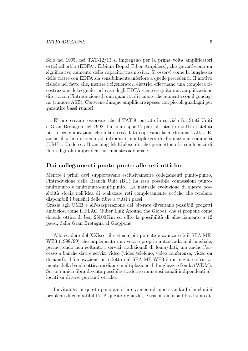 Anteprima della tesi: Implementazione di un simulatore per la propagazione di impulsi in un canale ottico., Pagina 5