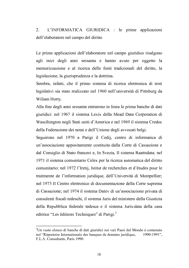 Anteprima della tesi: Problemi giuridici della teleamministrazione e atto elettronico, Pagina 10
