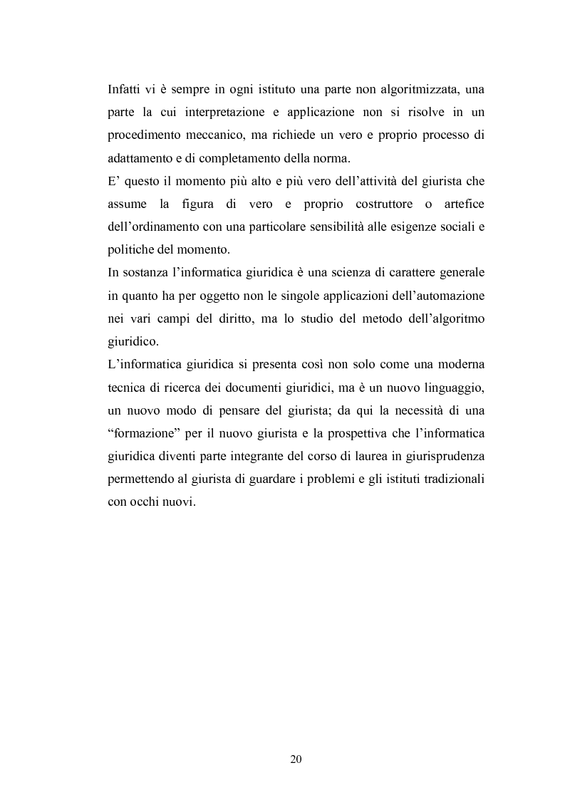Anteprima della tesi: Problemi giuridici della teleamministrazione e atto elettronico, Pagina 14