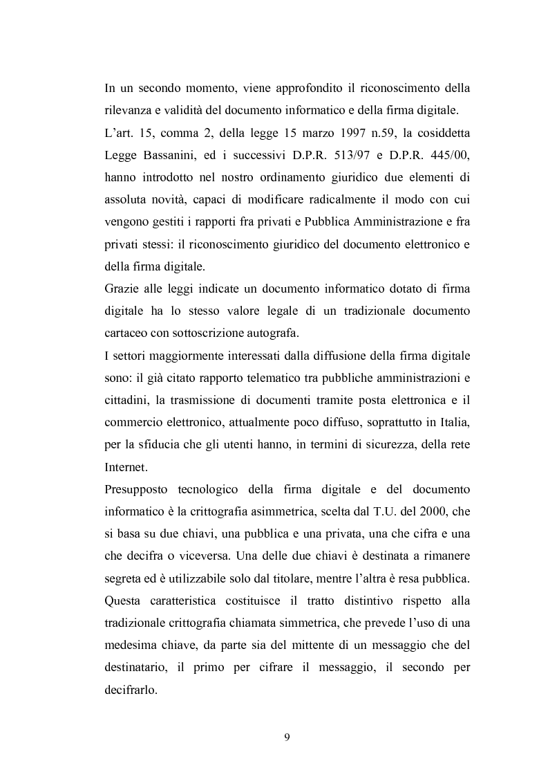 Anteprima della tesi: Problemi giuridici della teleamministrazione e atto elettronico, Pagina 3