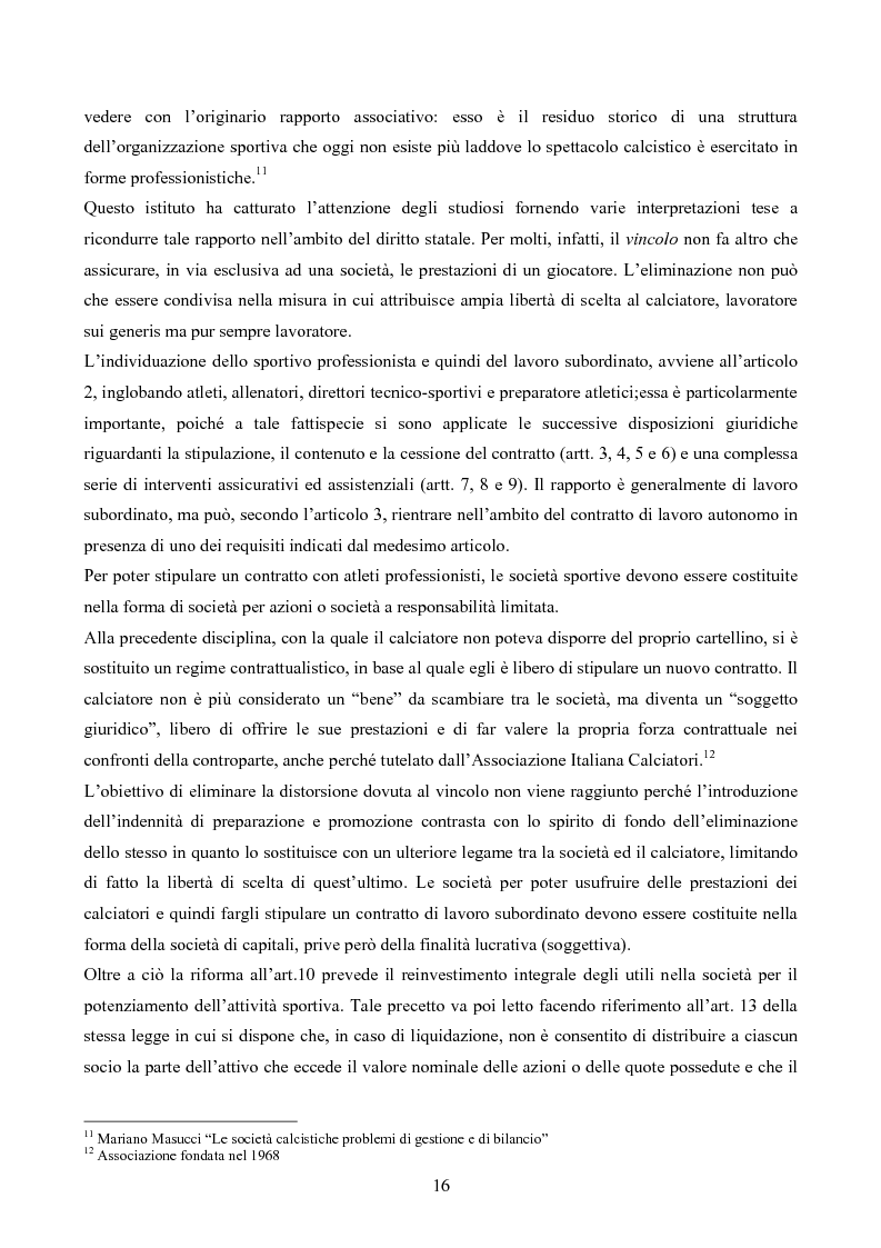 Anteprima della tesi: La gestione delle società di calcio: performance e circolo vizioso. Alcuni casi a confronto, Pagina 11