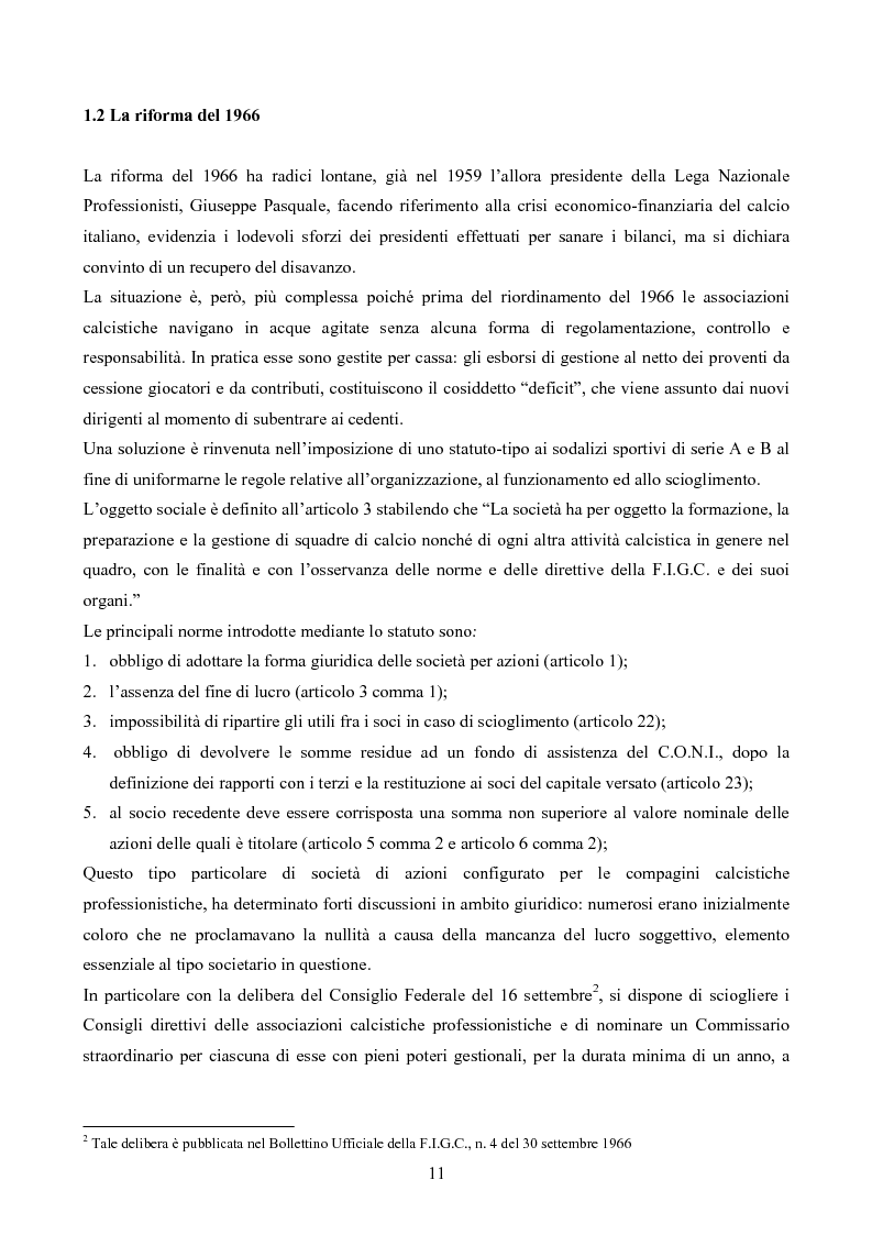 Anteprima della tesi: La gestione delle società di calcio: performance e circolo vizioso. Alcuni casi a confronto, Pagina 6