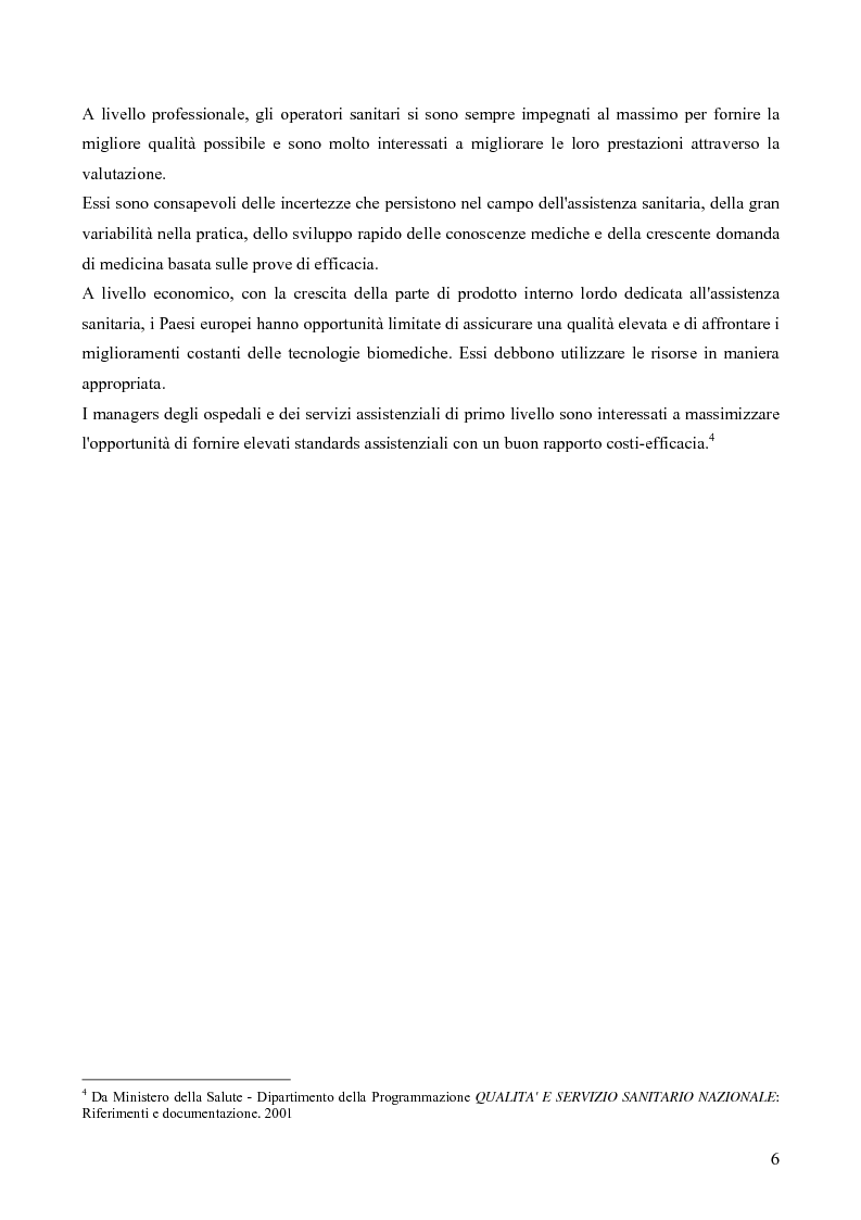 Anteprima della tesi: Il Quality System nel Sistema Sanitario Italiano: L'accreditamento Istituzionale delle strutture sanitarie EX D.LGS. N.229/1999 nel sistema regionale: un approccio giusoperativo, Pagina 2