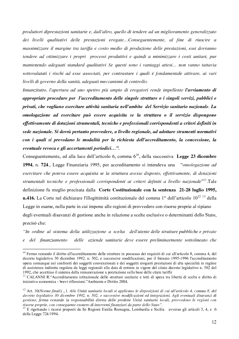 Anteprima della tesi: Il Quality System nel Sistema Sanitario Italiano: L'accreditamento Istituzionale delle strutture sanitarie EX D.LGS. N.229/1999 nel sistema regionale: un approccio giusoperativo, Pagina 8
