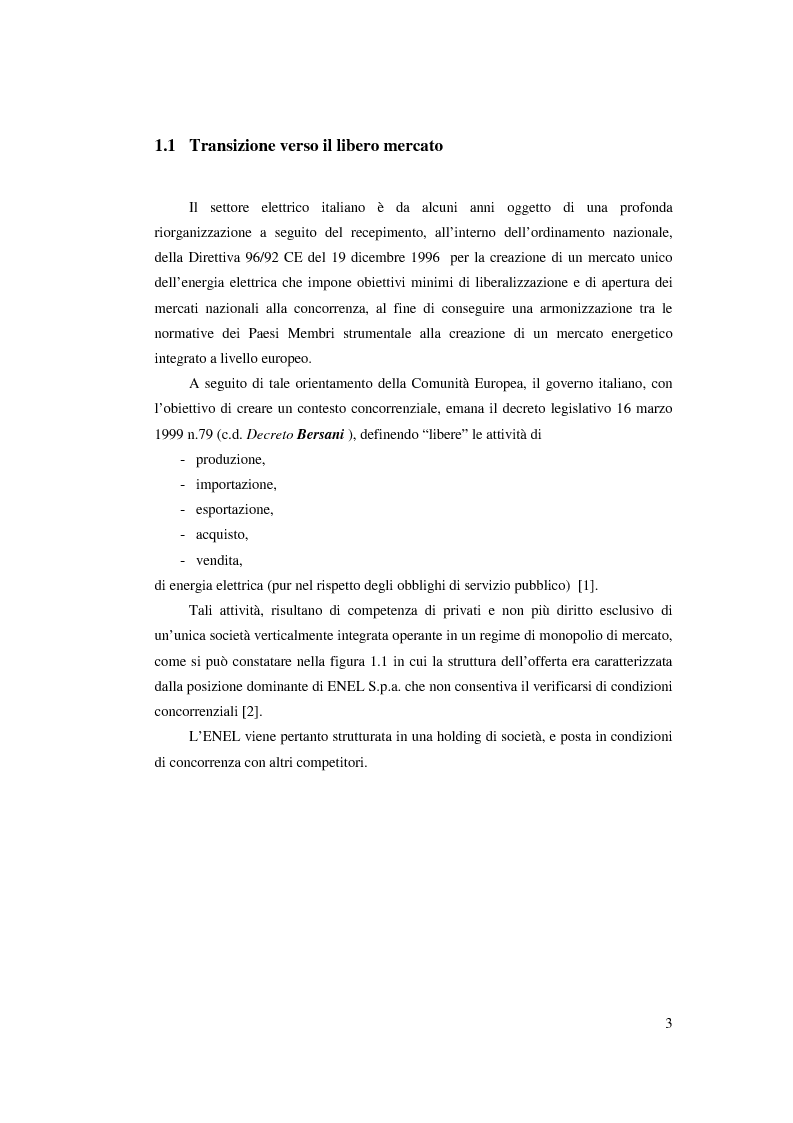 Anteprima della tesi: Evoluzione del Sistema Elettrico Nazionale e analisi di modelli di ottimizzazione applicati al mercato dell'energia elettrica, Pagina 3