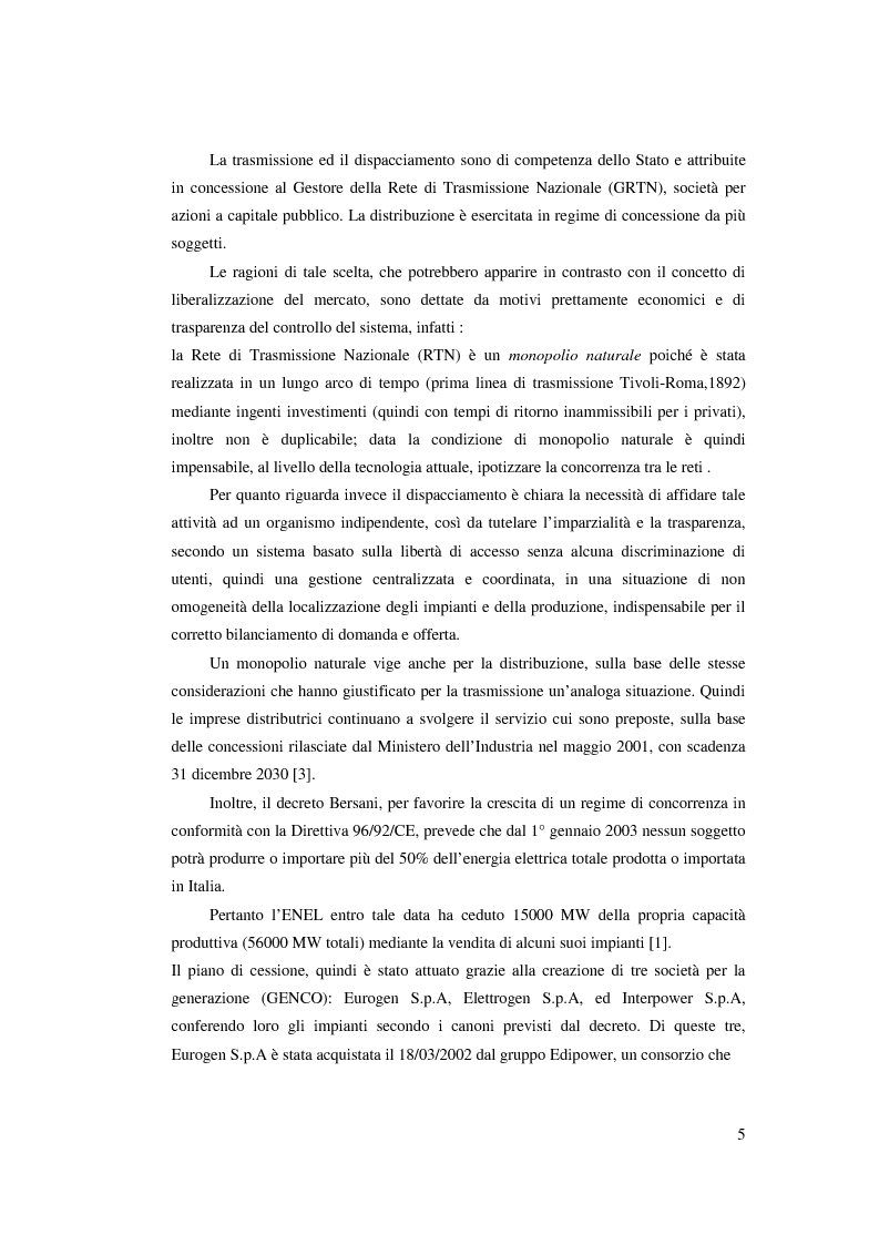 Anteprima della tesi: Evoluzione del Sistema Elettrico Nazionale e analisi di modelli di ottimizzazione applicati al mercato dell'energia elettrica, Pagina 5