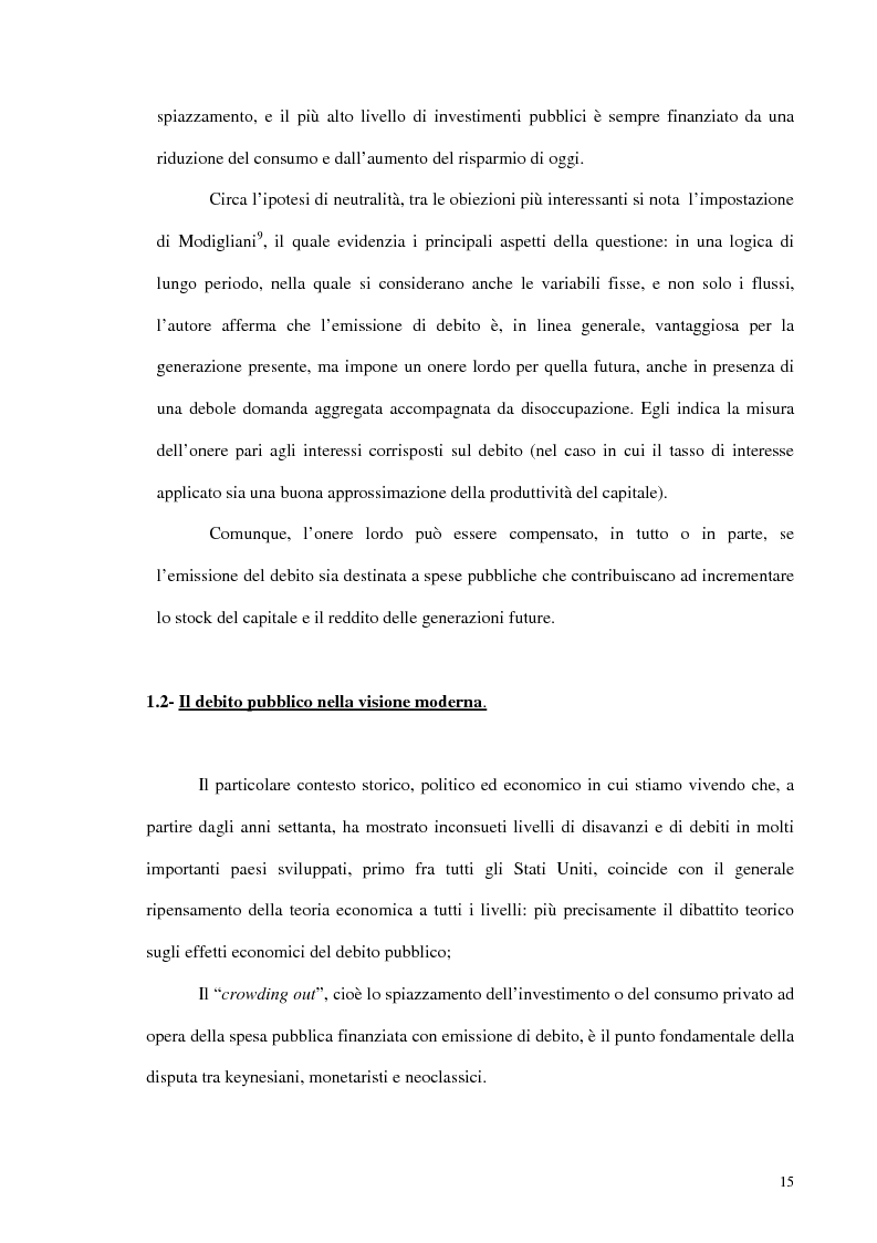 Anteprima della tesi: Analisi del debito pubblico alla luce degli accordi di Maastricht, Pagina 10