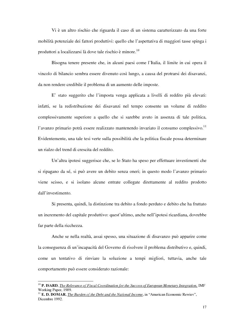 Anteprima della tesi: Analisi del debito pubblico alla luce degli accordi di Maastricht, Pagina 12