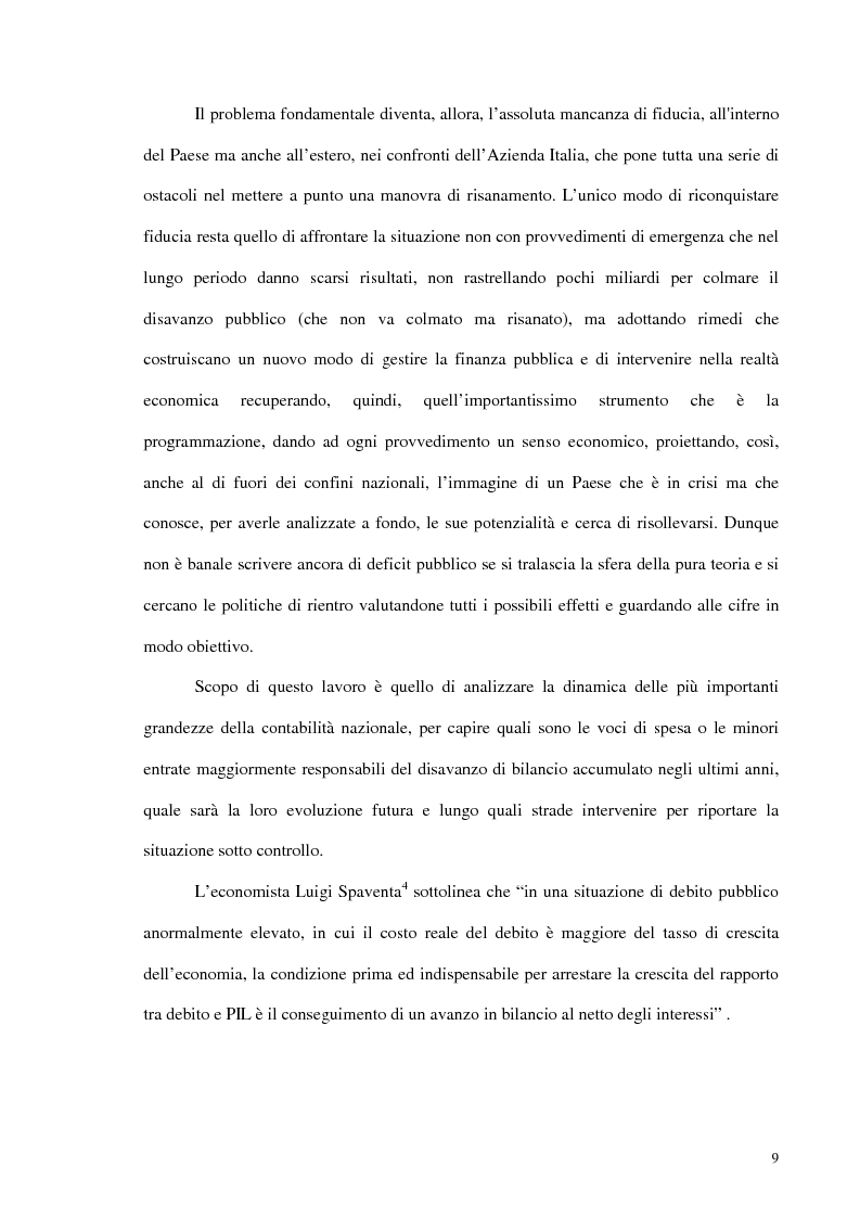 Anteprima della tesi: Analisi del debito pubblico alla luce degli accordi di Maastricht, Pagina 4