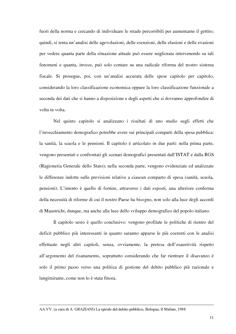 Anteprima della tesi: Analisi del debito pubblico alla luce degli accordi di Maastricht, Pagina 6