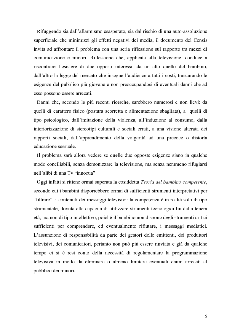 Anteprima della tesi: Tv e minori - il nuovo codice di autoregolamentazione, Pagina 3
