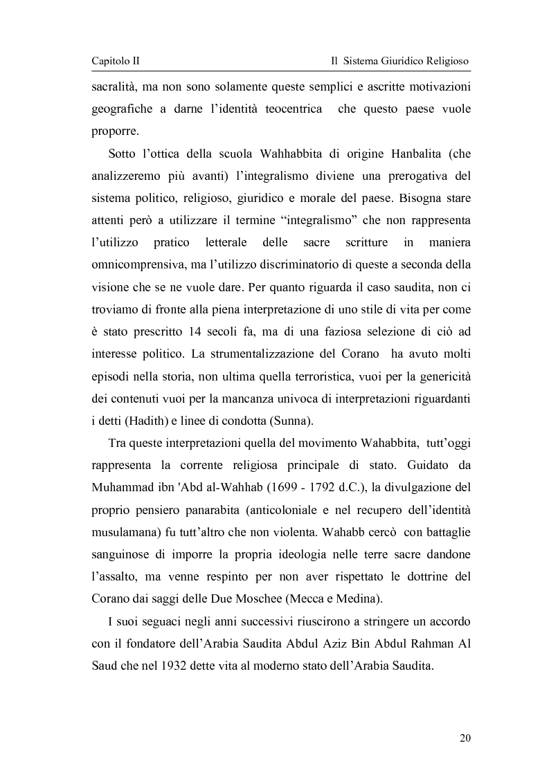 Anteprima della tesi: Gli attuali indirizzi di politica penale in Arabia Saudita, Pagina 15