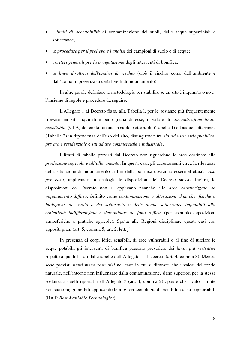 Anteprima della tesi: Effetti delle zeoliti naturali sul processo di phytoremediation di terreni contaminati da zinco e piombo, Pagina 8