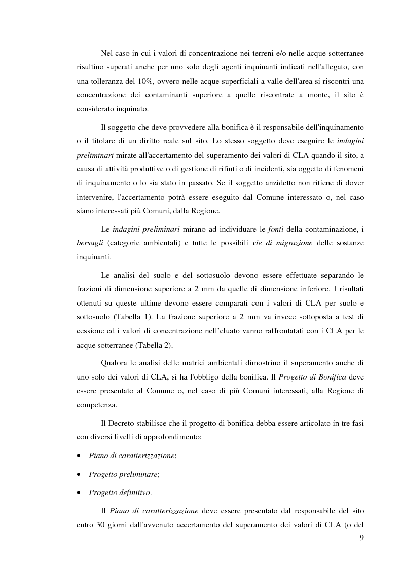 Anteprima della tesi: Effetti delle zeoliti naturali sul processo di phytoremediation di terreni contaminati da zinco e piombo, Pagina 9