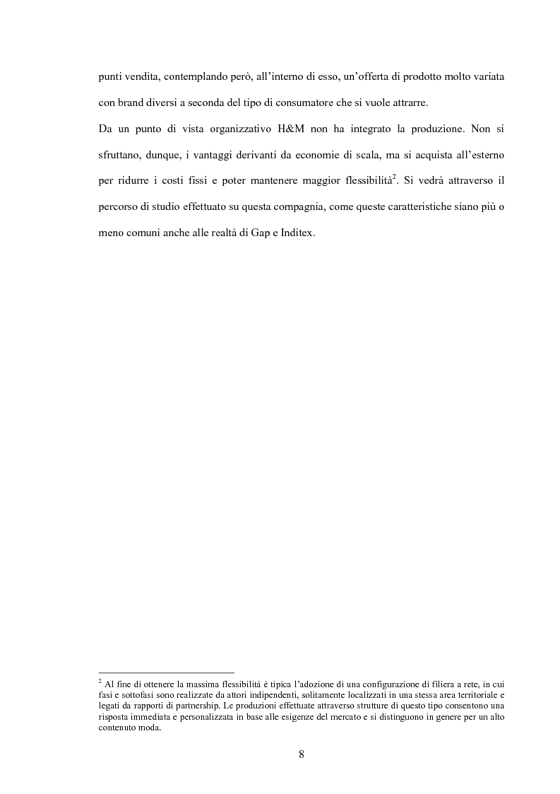 Anteprima della tesi: L'organizzazione della distribuzione in un'impresa del settore moda. Il caso Hennes & Mauritz., Pagina 6