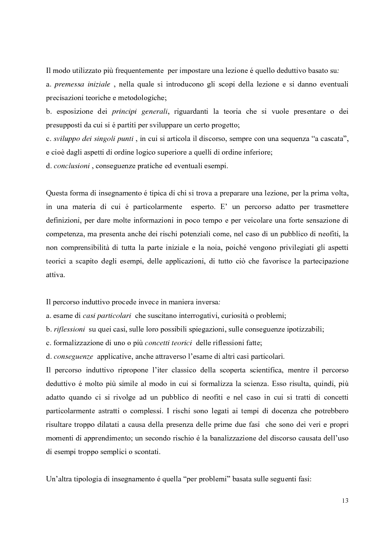 Anteprima della tesi: Didattica on-line e formazione universitaria: progettazione e realizzazione di un corso, Pagina 9