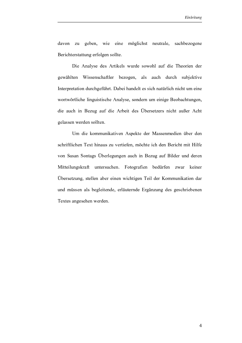 Anteprima della tesi: Analisi di una selezione di articoli dello Spiegel sull'11 settembre 2001 sulla base delle teorie di Norman Fairclough e Klaus Brinker (in lingua tedesca), Pagina 4