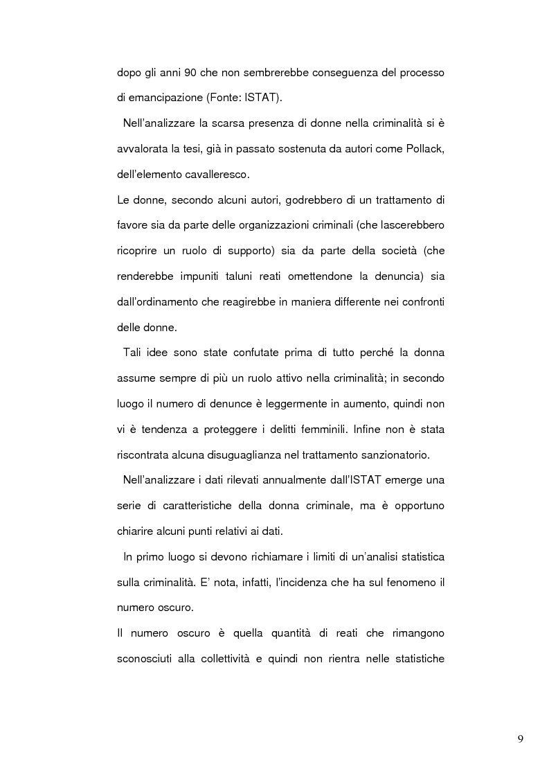Anteprima della tesi: Donne e mafia, Pagina 8