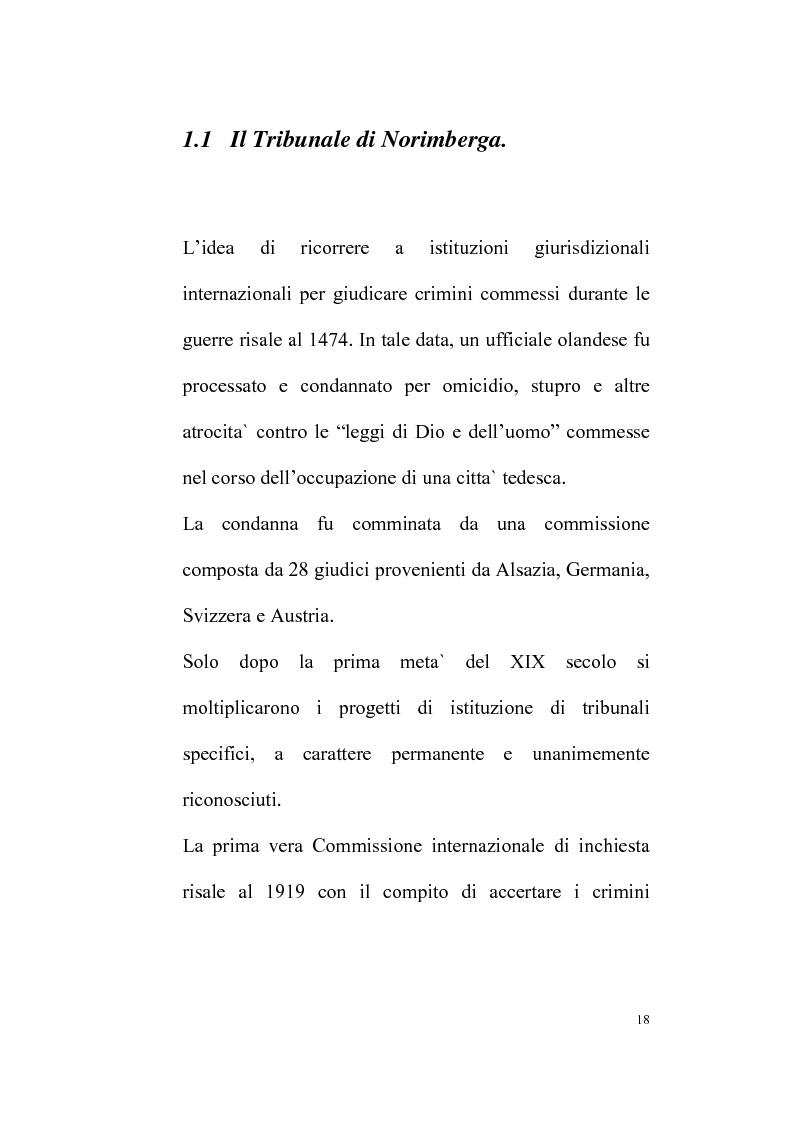 Anteprima della tesi: Il Tribunale Penale Internazionale, Pagina 13