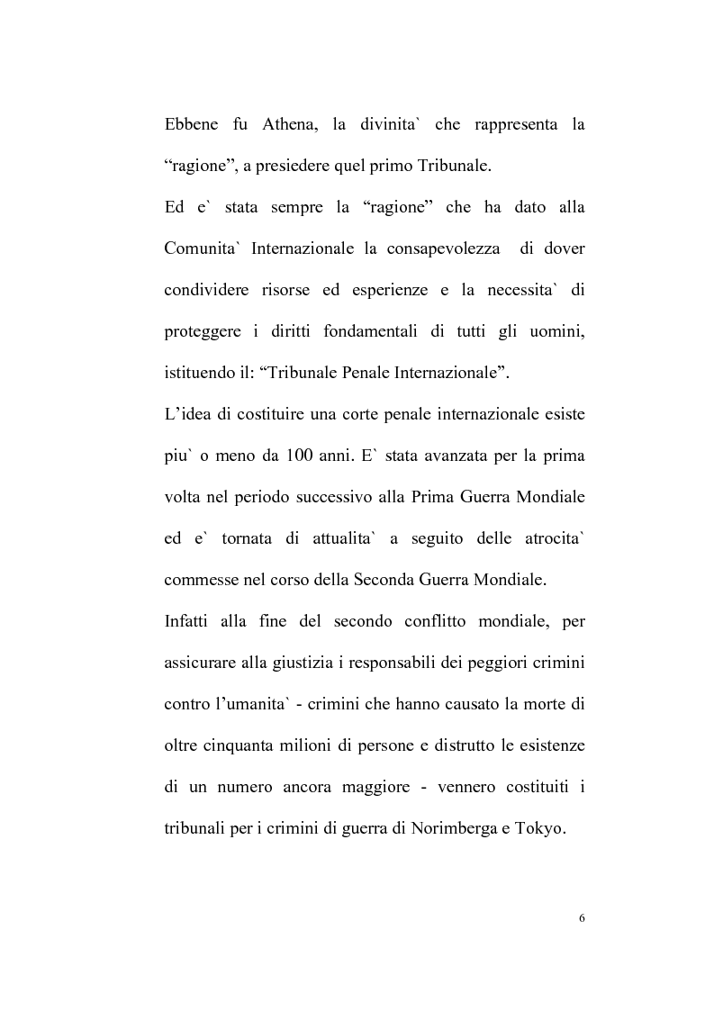 Anteprima della tesi: Il Tribunale Penale Internazionale, Pagina 2