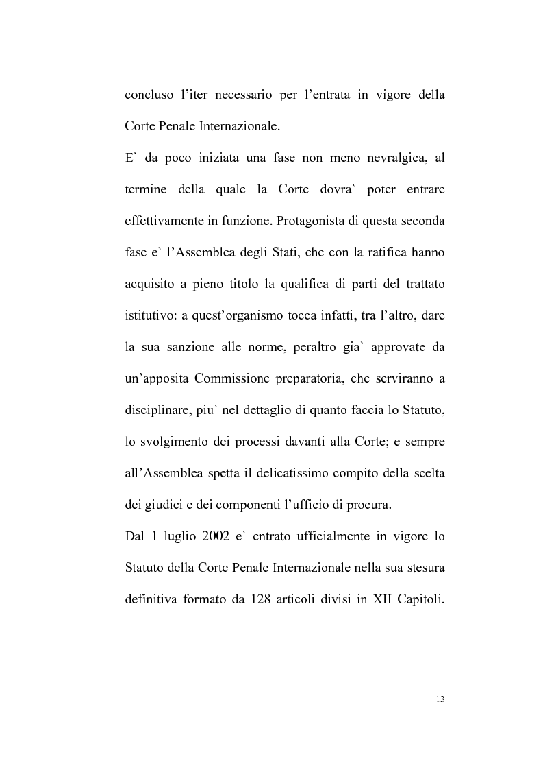 Anteprima della tesi: Il Tribunale Penale Internazionale, Pagina 9
