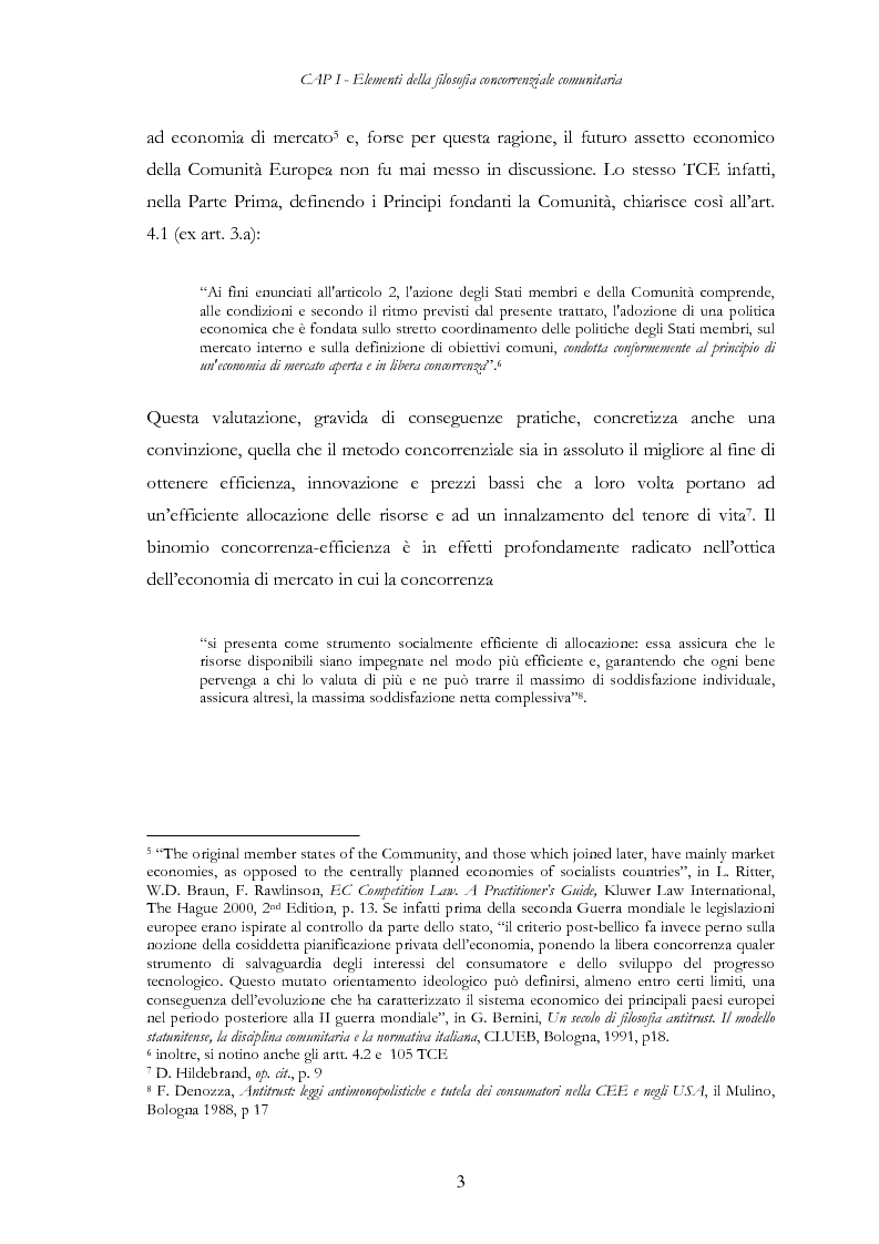 Anteprima della tesi: L'evoluzione delle regole di concorrenza nel diritto comunitario, Pagina 12
