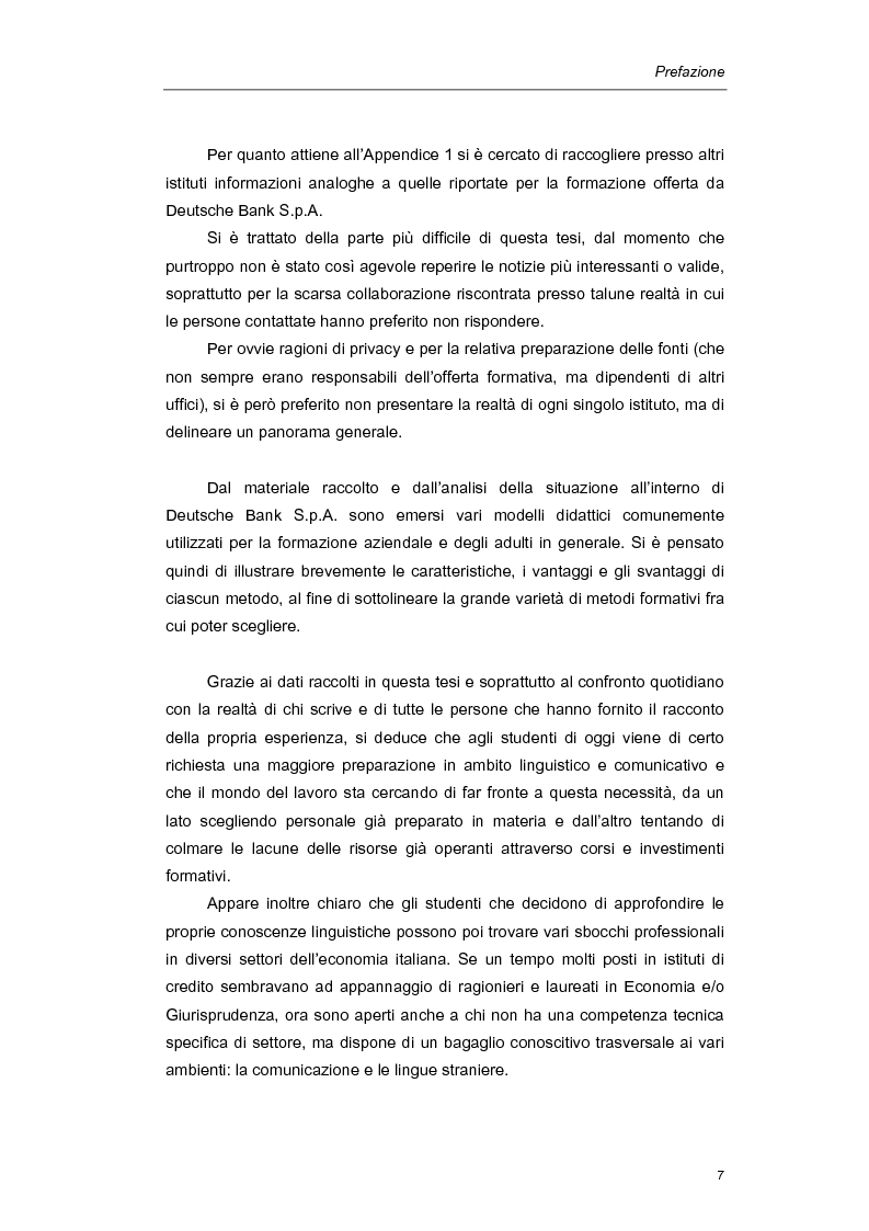 Anteprima della tesi: Mediazione linguistica e formazione in ambito bancario. Il caso Deutsche Bank., Pagina 4