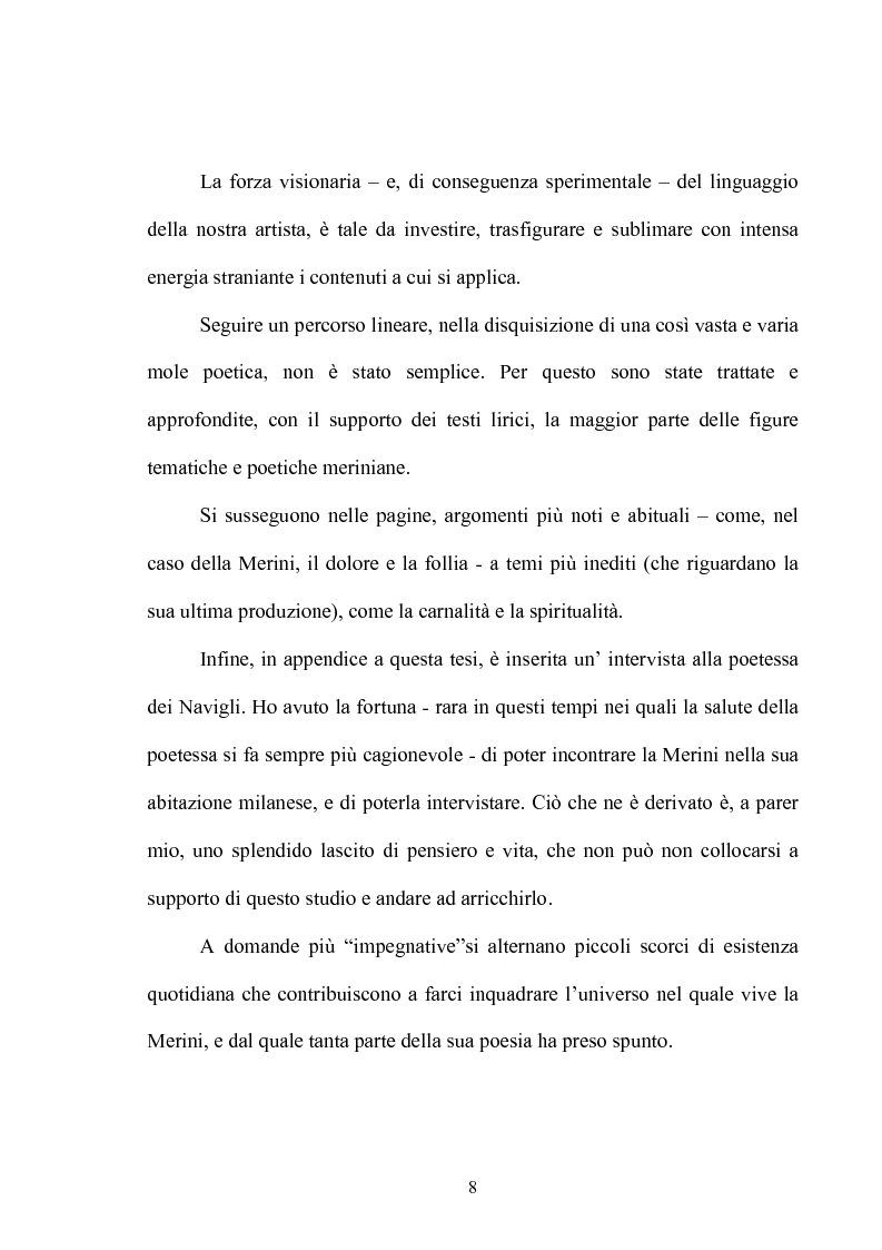 Anteprima della tesi: Il multiforme universo di Alda Merini. Temi e figure., Pagina 3