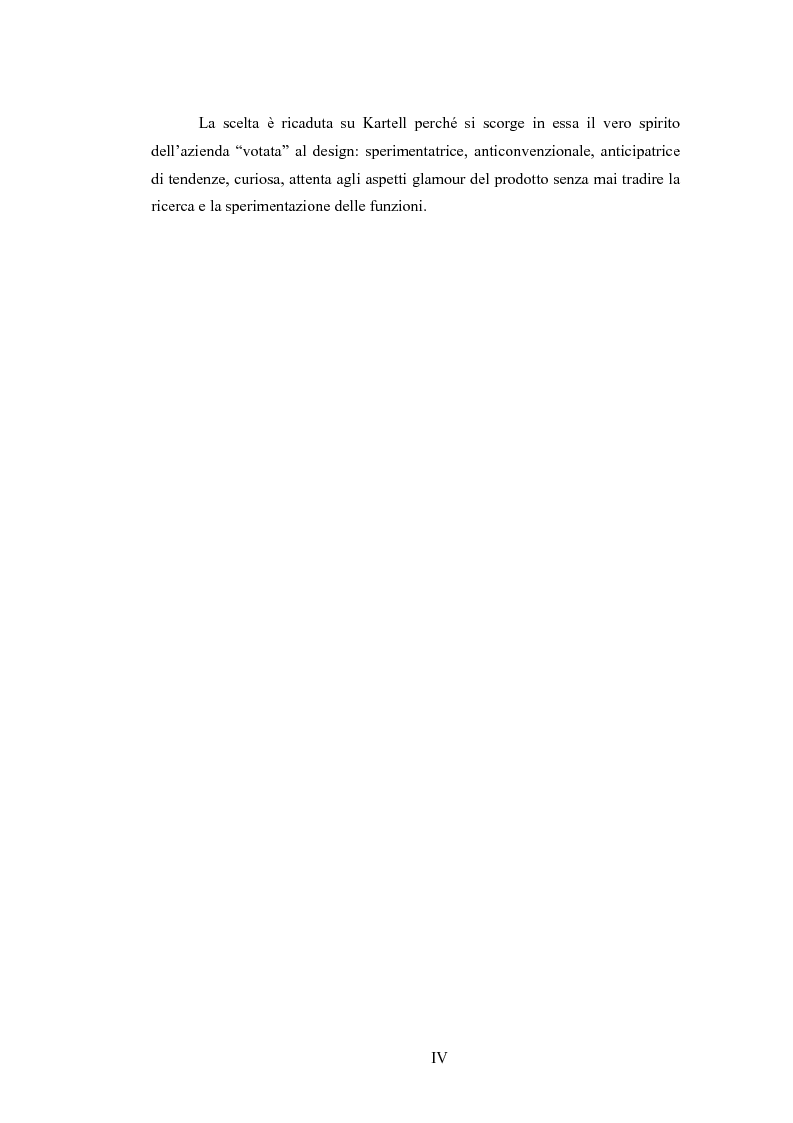 Anteprima della tesi: Il design nell'azienda, l'azienda nel design. Il caso Kartell., Pagina 4