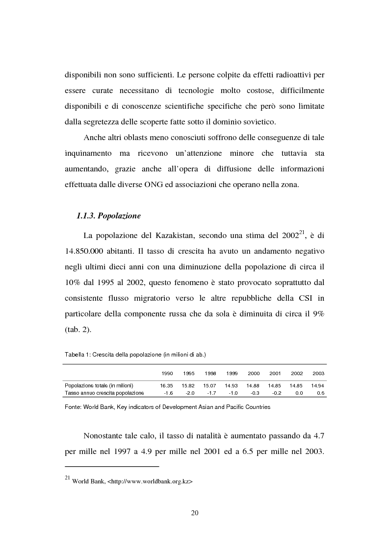 Anteprima della tesi: La transizione economica del Kazakistan, Pagina 15