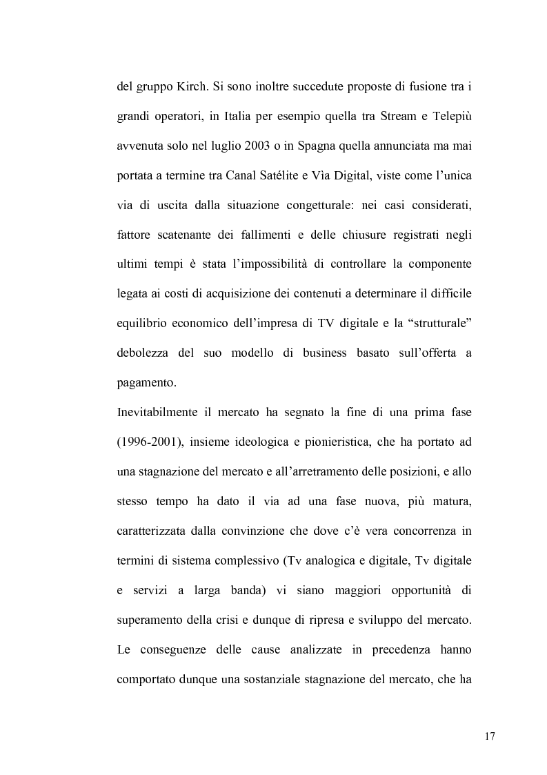 Anteprima della tesi: La TV Digitale per le imprese: il caso Telespazio, Pagina 15