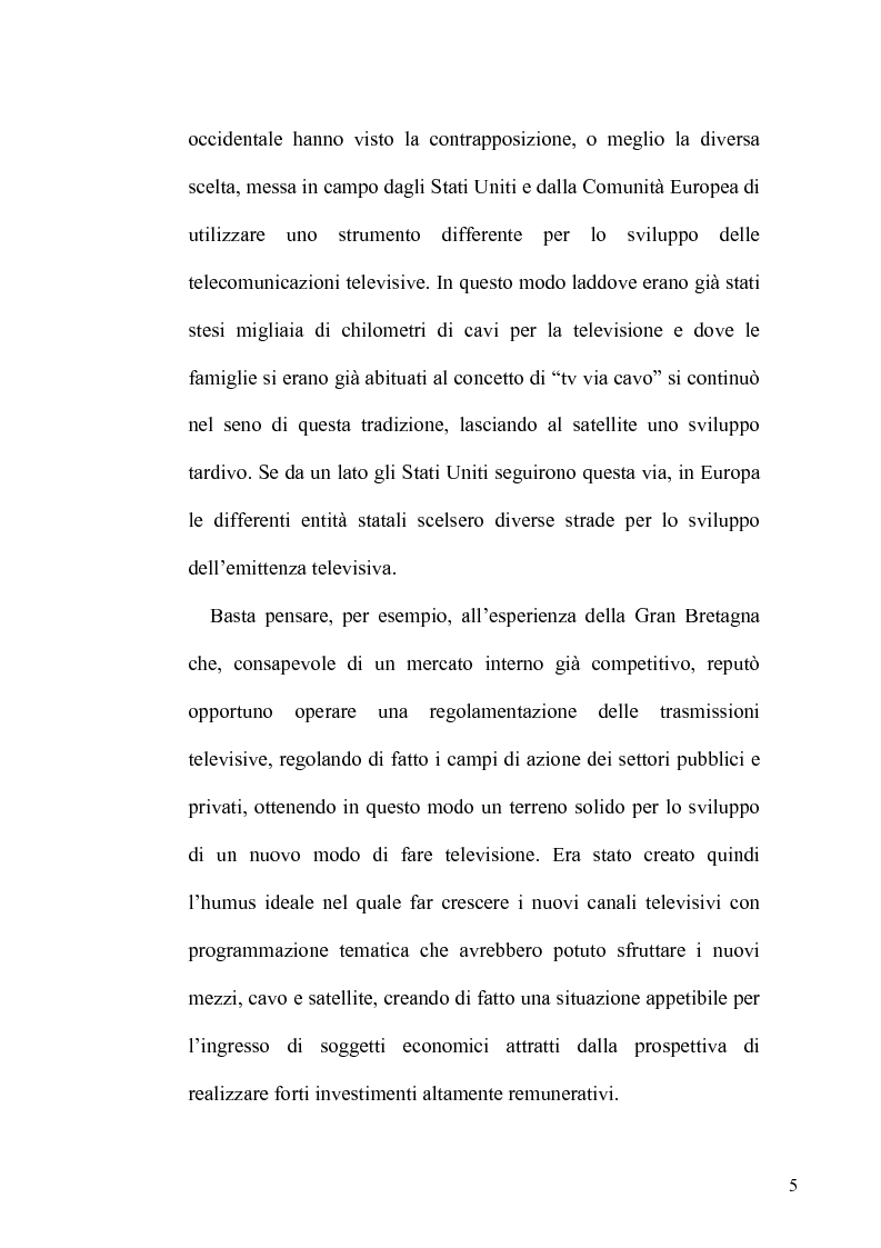 Anteprima della tesi: La TV Digitale per le imprese: il caso Telespazio, Pagina 3