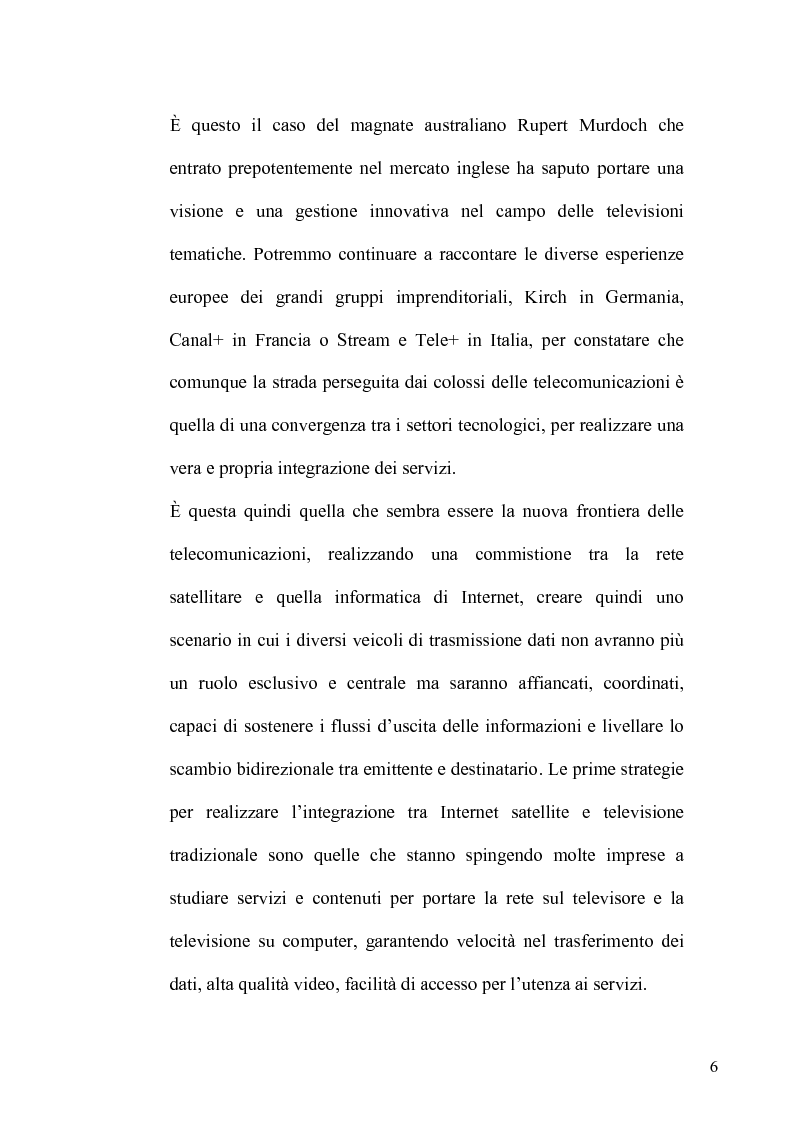 Anteprima della tesi: La TV Digitale per le imprese: il caso Telespazio, Pagina 4