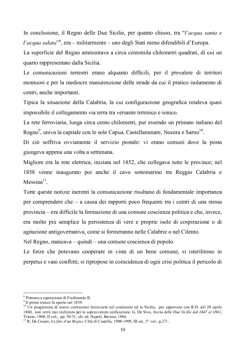 Anteprima della tesi: Le istituzioni politiche ed amministrative nel Regno delle Due Sicilie dal 1815 al 1860, Pagina 7