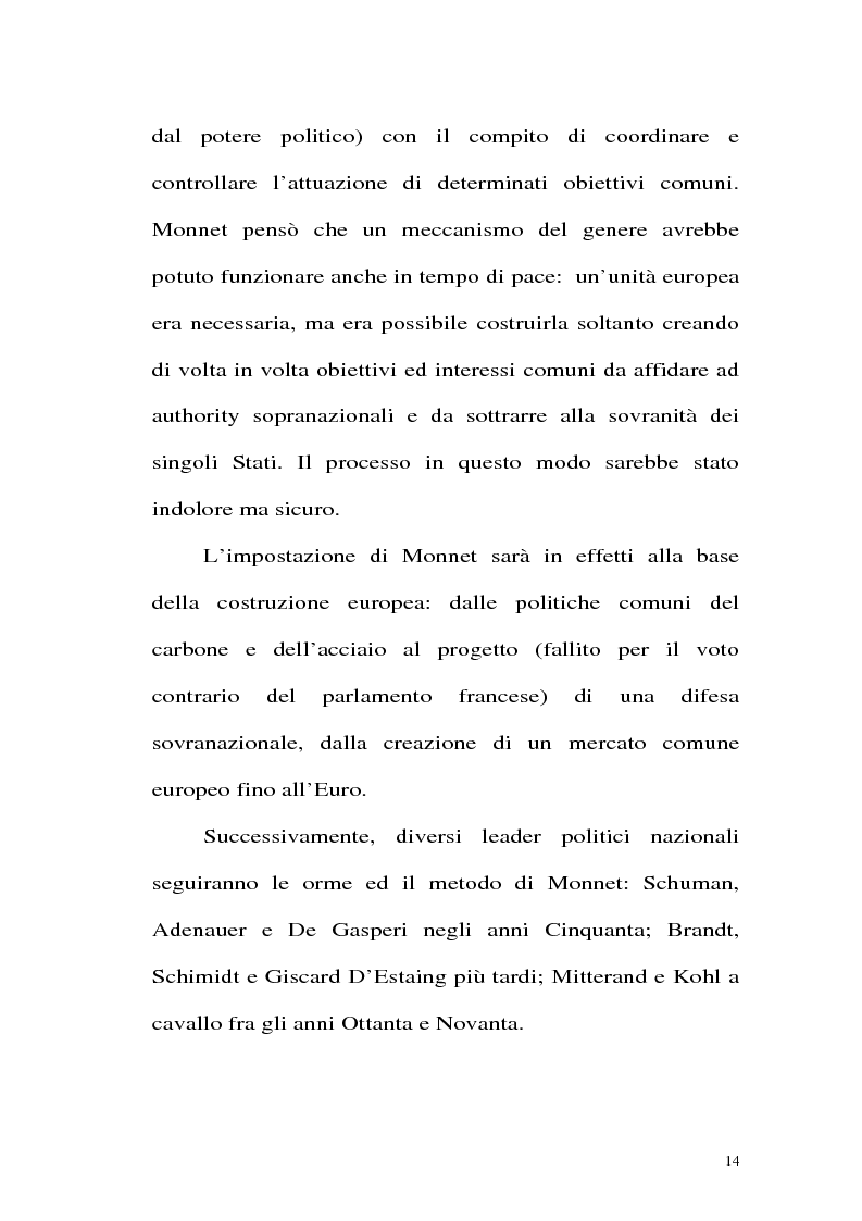 Anteprima della tesi: Gli italiani e l'euro. Usi simbolici della politica e clima d'opinione per l'introduzione della moneta unica europea., Pagina 14