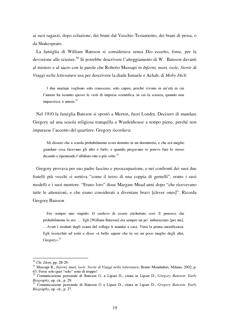 Anteprima della tesi: Forme amorfe in un campo vitale: i gruppi creativi nella vita e nel pensiero di Gregory Bateson, Pagina 9