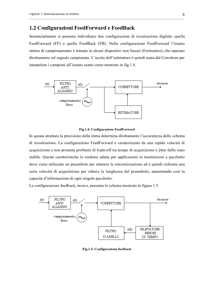 Anteprima della tesi: Tecniche di sincronizzazione di simbolo per modulazioni M-QAM, Pagina 8
