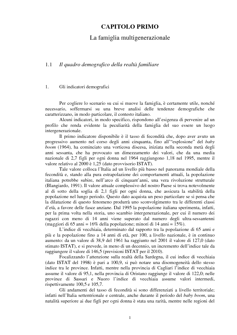 Anteprima della tesi: La relazione intergenerazionale: una ricerca sul legame tra i nonni e i nipoti giovani adulti, Pagina 2