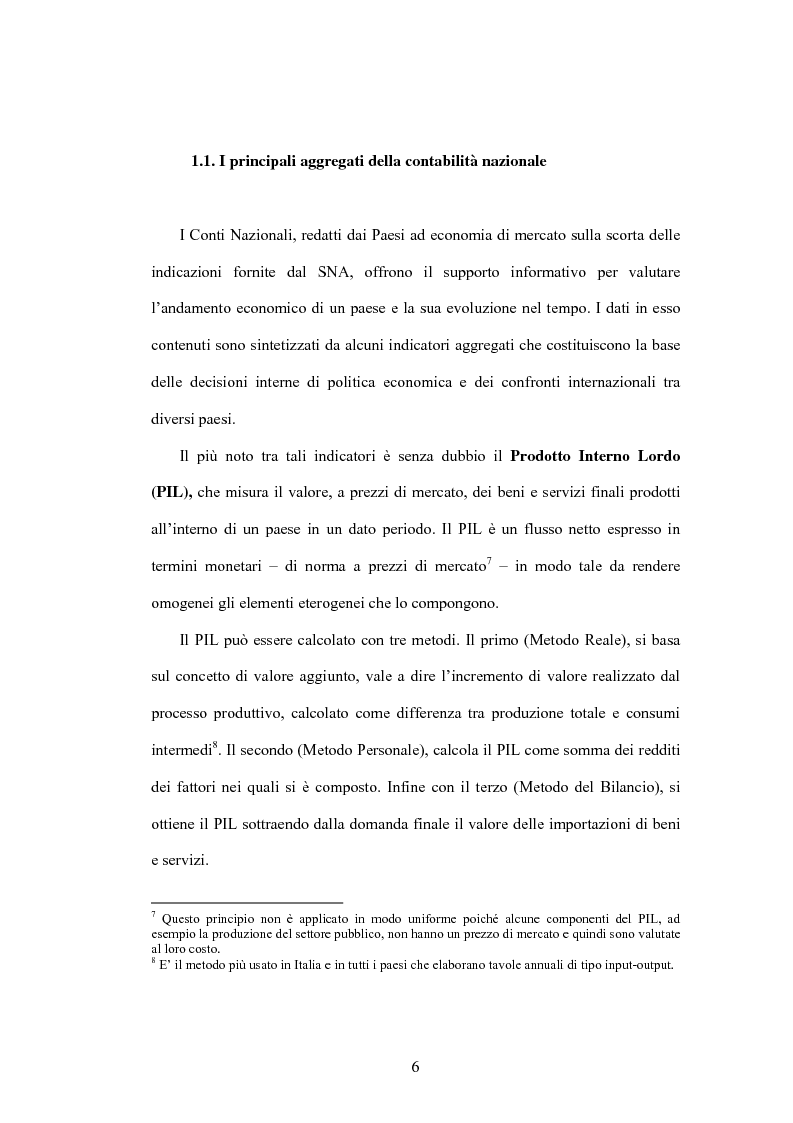 Anteprima della tesi: Lo sviluppo di un Conto Satellite del Turismo, Pagina 6