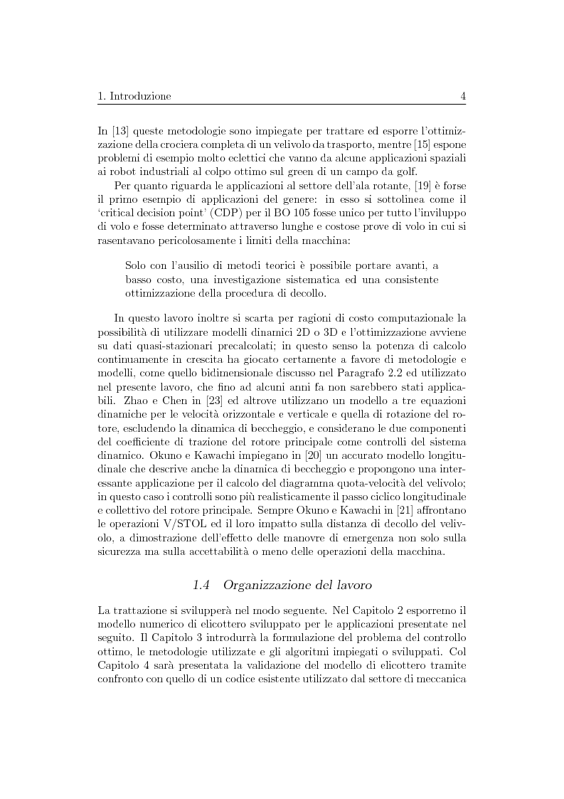 Anteprima della tesi: Ottimizzazione di Manovre per Velivoli ad Ala Rotante, Pagina 4