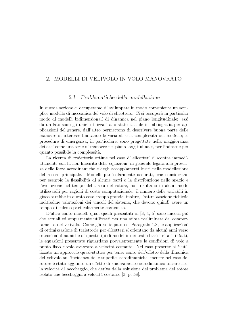 Anteprima della tesi: Ottimizzazione di Manovre per Velivoli ad Ala Rotante, Pagina 6