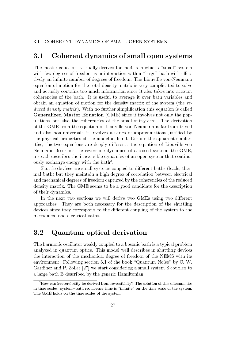 Anteprima della tesi: Dynamics of Shuttle Devices, Pagina 15