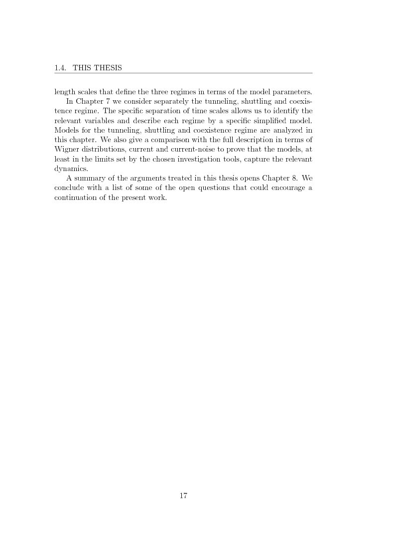 Anteprima della tesi: Dynamics of Shuttle Devices, Pagina 7