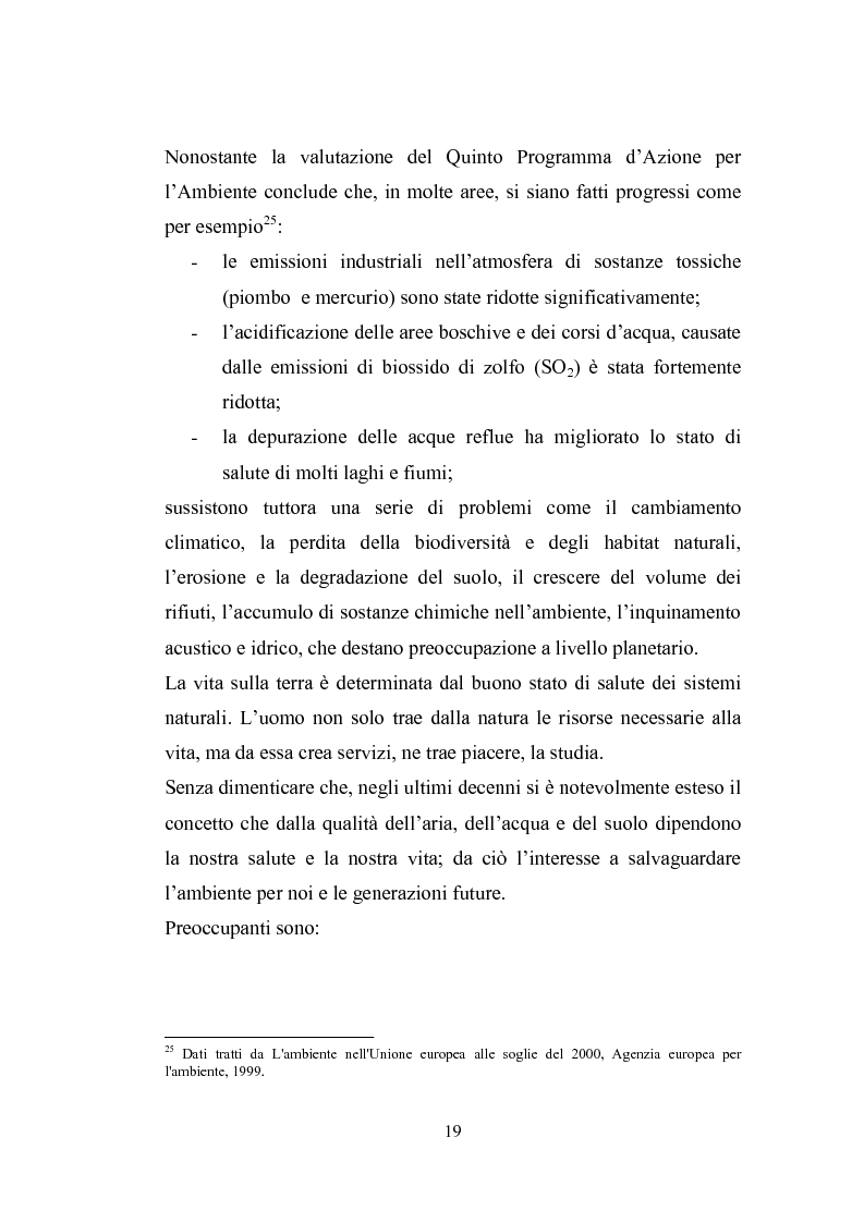 Anteprima della tesi: Studio sugli strumenti volontari di gestione ambientale: Analisi delle dichiarazioni ambientali EMAS relative a cicli di smaltimento dei rifiuti, Pagina 14