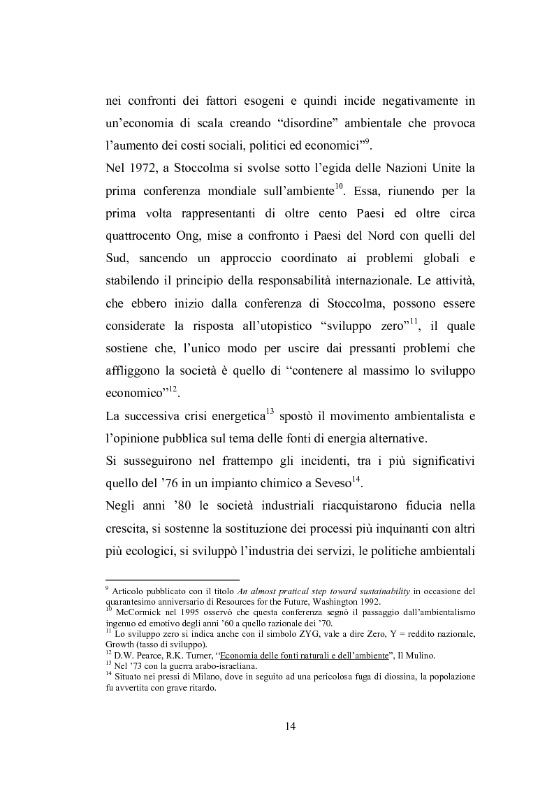 Anteprima della tesi: Studio sugli strumenti volontari di gestione ambientale: Analisi delle dichiarazioni ambientali EMAS relative a cicli di smaltimento dei rifiuti, Pagina 9