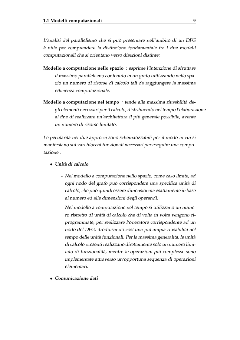 Anteprima della tesi: Implementazione dell'algoritmo di compressione vocale G.723.1 su un microprocessore ricon gurabile, Pagina 9