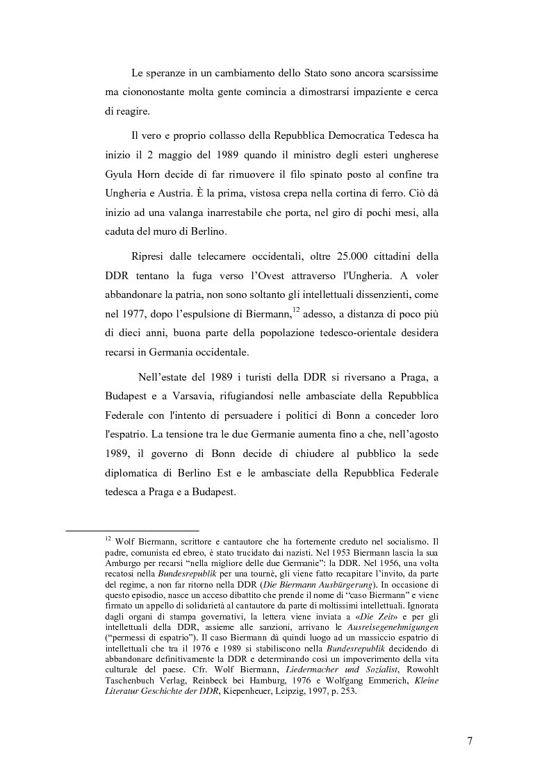 Anteprima della tesi: “Ostalgie”: la riunificazione tedesca tra presente e passato, Pagina 7
