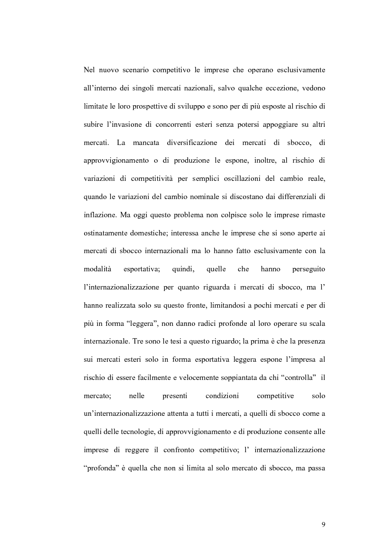 Anteprima della tesi: Il processo di localizzazione produttiva di un'impresa internazionale, Pagina 5