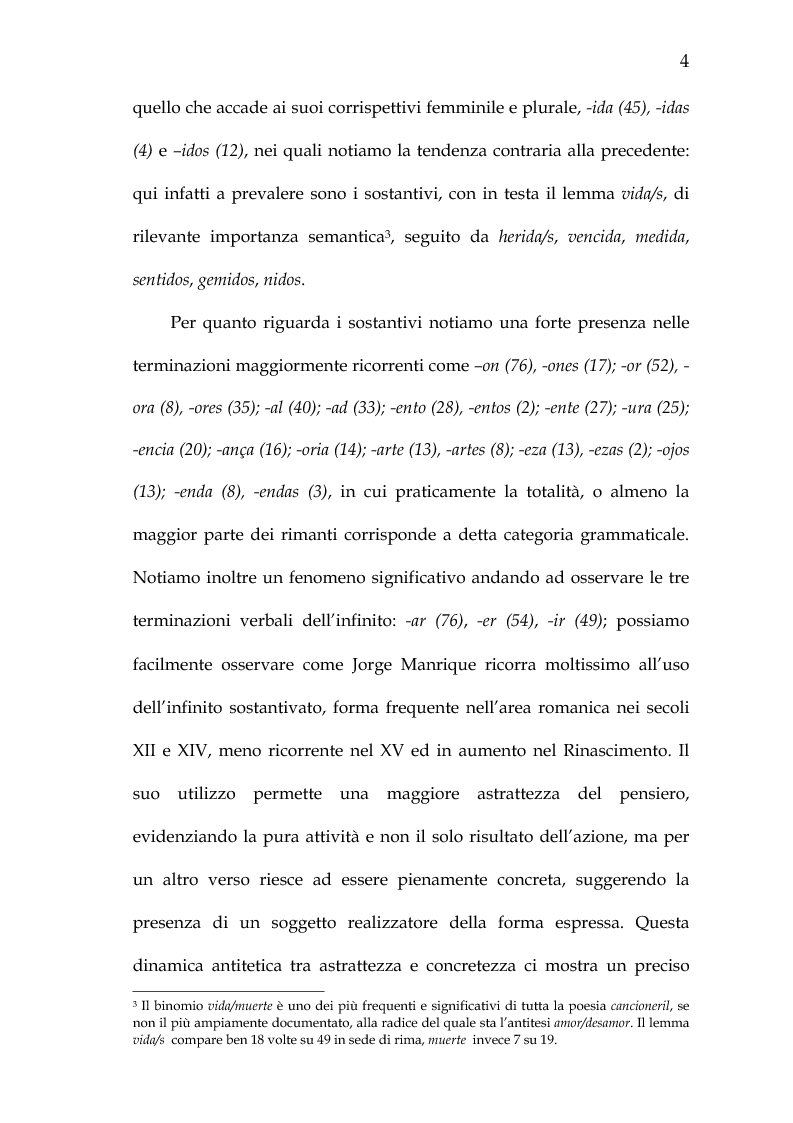 Anteprima della tesi: Rimario e lessico in rima delle poesie di Jorge Manrique, Pagina 10