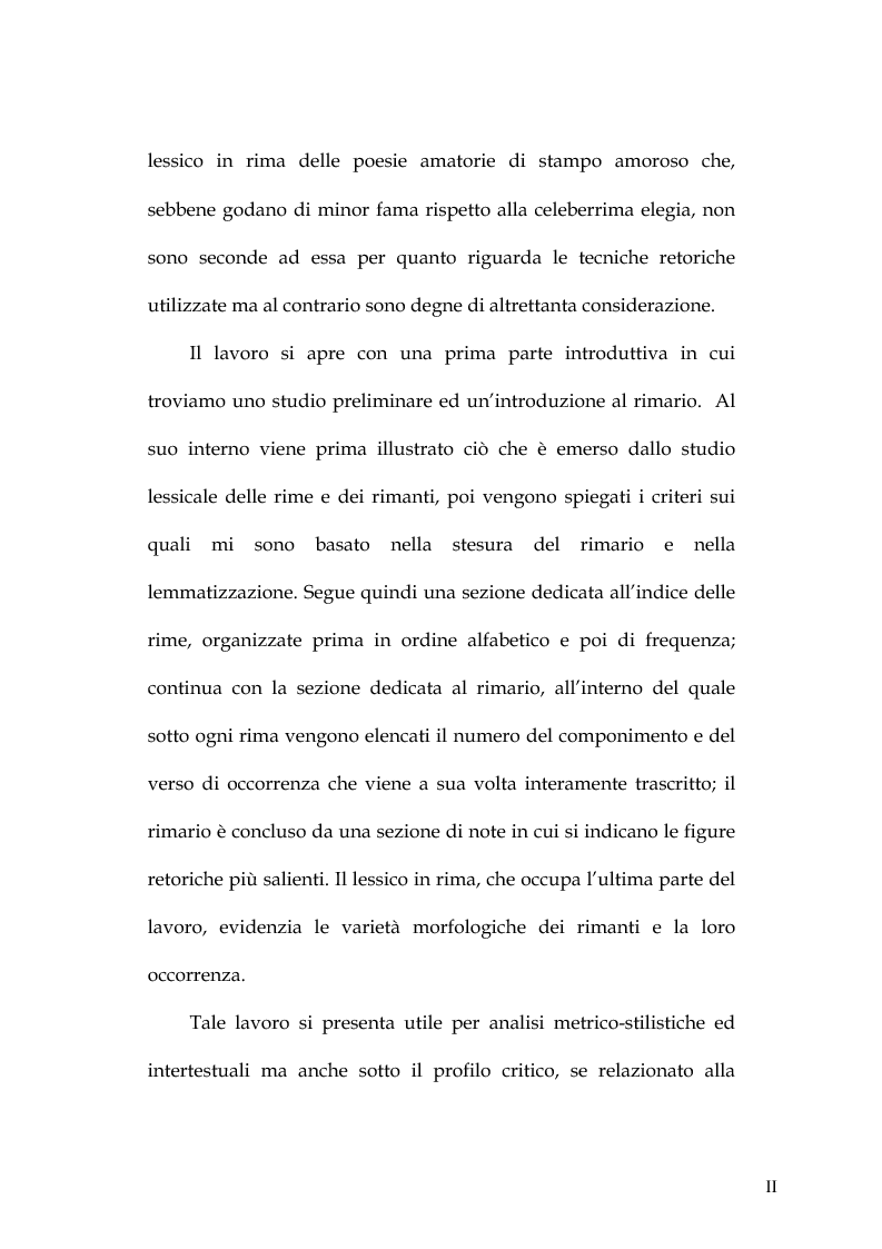 Anteprima della tesi: Rimario e lessico in rima delle poesie di Jorge Manrique, Pagina 2